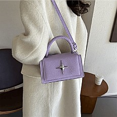 UYXIILU - Petit Sac à Bandoulière Carré pour Femme Violet