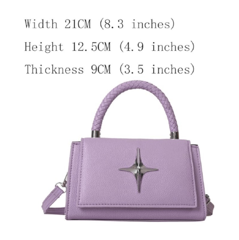 UYXIILU - Petit Sac à Bandoulière Carré pour Femme Violet