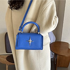 UYXIILU - Sac à Bandoulière Carré pour Femme Bleu