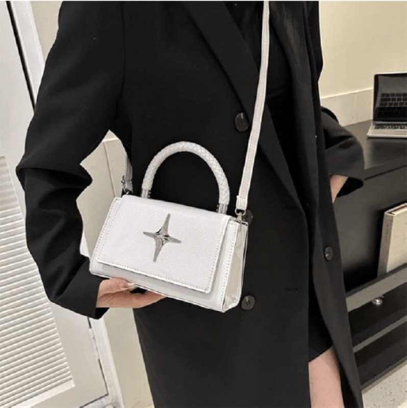 UYXIILU - Sac à Bandoulière pour Femme Blanc