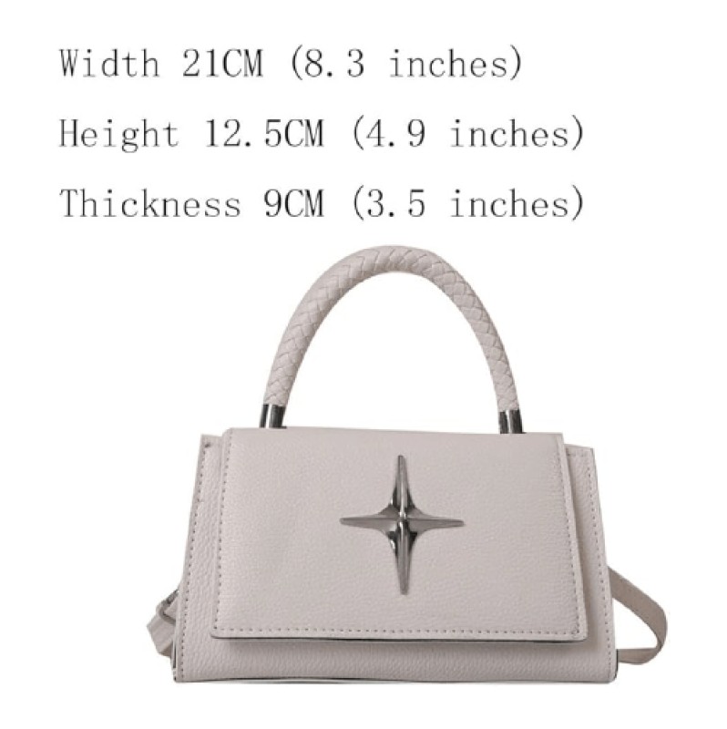 UYXIILU - Sac à Bandoulière pour Femme Blanc