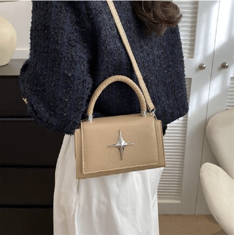 UYXIILU - Sac Carré pour Femme à Bandoulière Kaki