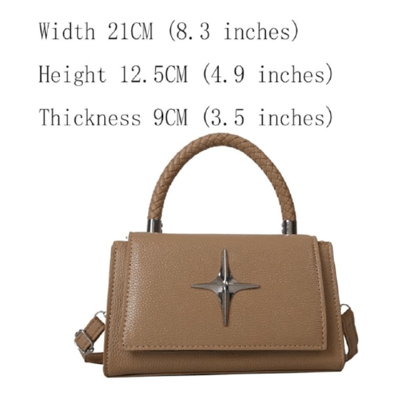 UYXIILU - Sac Carré pour Femme à Bandoulière Kaki