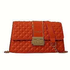 Sac à Main pour Femme avec Bandoulière en Chaîne - Orange