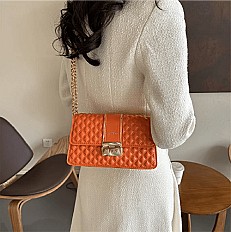 Sac à Main pour Femme avec Bandoulière en Chaîne - Orange