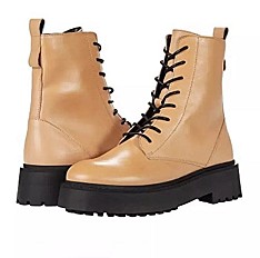 Bottes à Lacets - Chaussure Brun en Cuir