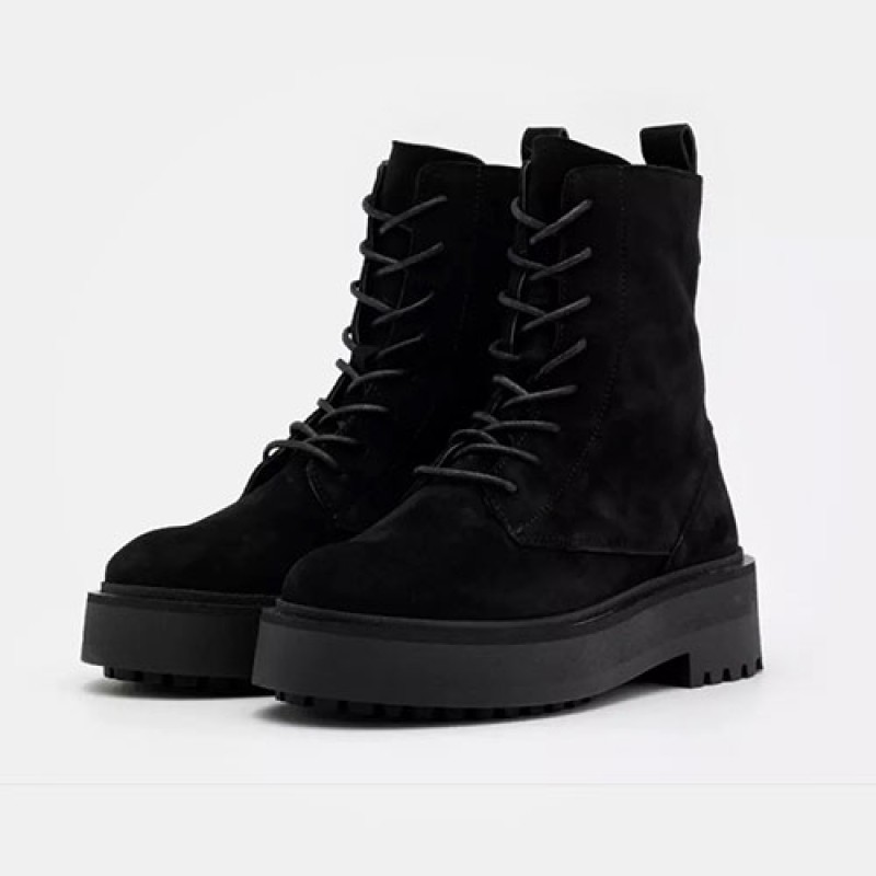 Chaussure Bottines à Lacets pour Hommes en Cuir