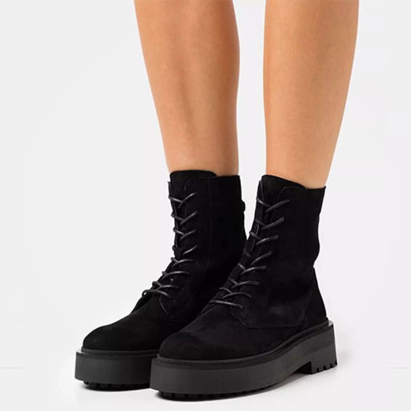Chaussure Bottines à Lacets pour Hommes en Cuir