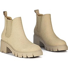 Chaussure Bottines Chelsea Athlefit pour Femmes, Bottines à la Mode