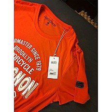 T-shirt Homme Chevignon - T-shirt Imprimé en Gomme Orange