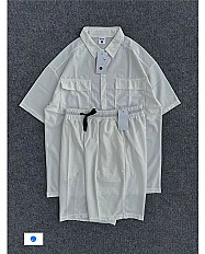 Ensemble Vêtements Moderne et Décontracté Homme - blanc 