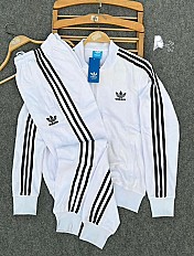 Ensemble de survêtement Adidas classique homme - blanc et noir 