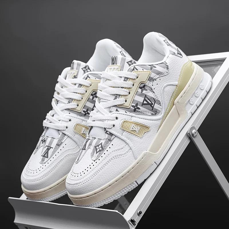 Chaussure Baskete Louis Vuitton Homme - Blanc