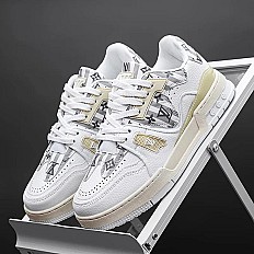 Chaussure Baskete Louis Vuitton Homme - Blanc