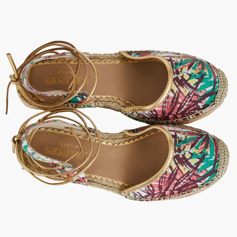 Sandales Espadrilles Tropicales Hibiscus - Femme