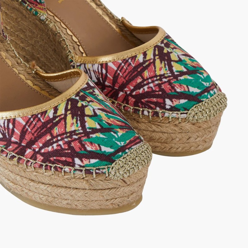 Sandales Espadrilles Tropicales Hibiscus - Femme