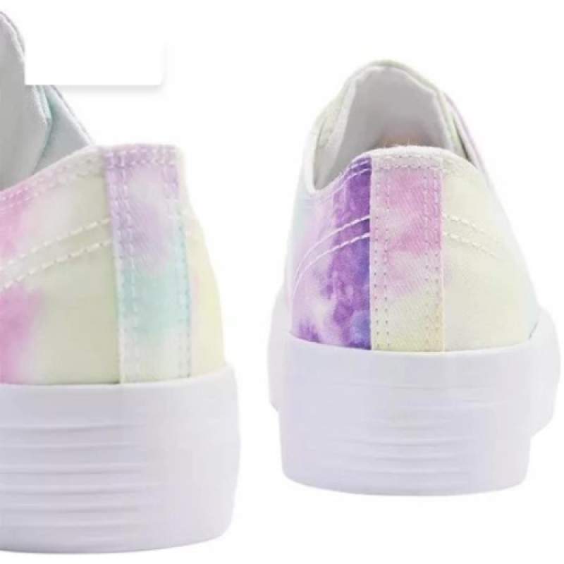 Baskets Multicolores à Bouts Ronds - Femme