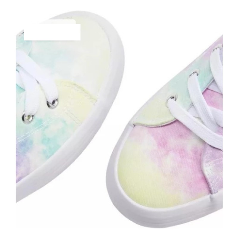 Baskets Multicolores à Bouts Ronds - Femme
