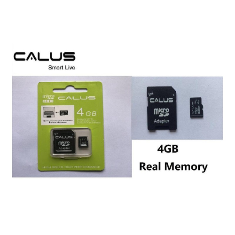 Calus Carte Mémoire Micro SD - 4GB + Adaptateur SD