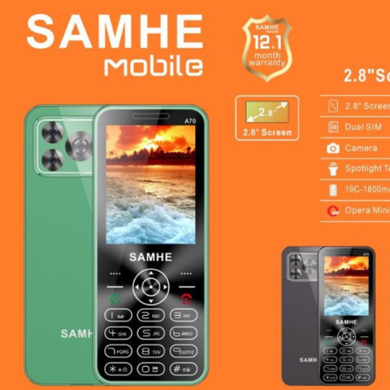 Téléphone SAMHE A70 2 SIM Radio FM - Vert