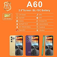 Téléphone SAMHE A60 2 SIM Radio FM - Noir