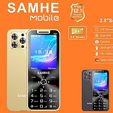 Téléphone SAMHE A50 2 SIM Radio FM - Jaune or