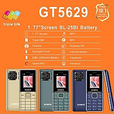 Téléphone SAMHE GT 5629 Triple SIM Radio FM - Noir
