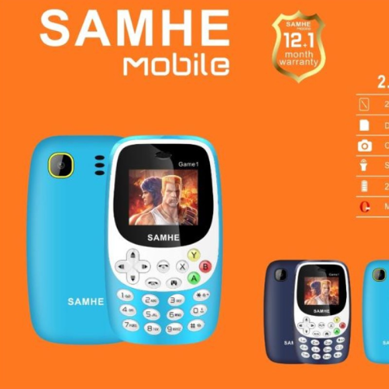 Téléphone SAMHE Game 1 Dual SIM Radio FM - Bleu