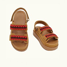 Sandales Compensées Confortable - Marron