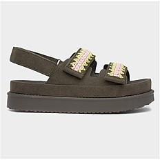 Sandales Compensées Confortable - Vert
