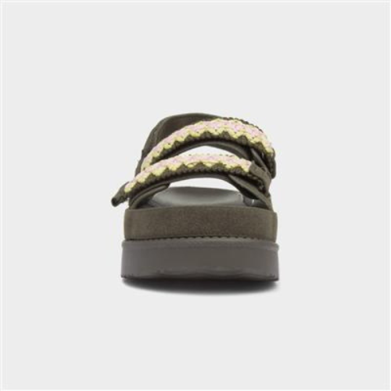 Sandales Compensées Confortable - Vert