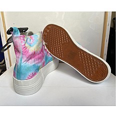 Basket en toile semelles compensée  - Pour Femme