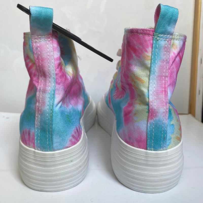 Basket en toile semelles compensée  - Pour Femme