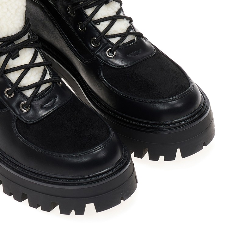 Manoukian Paris - Chaussure Montante en Daim - Noir