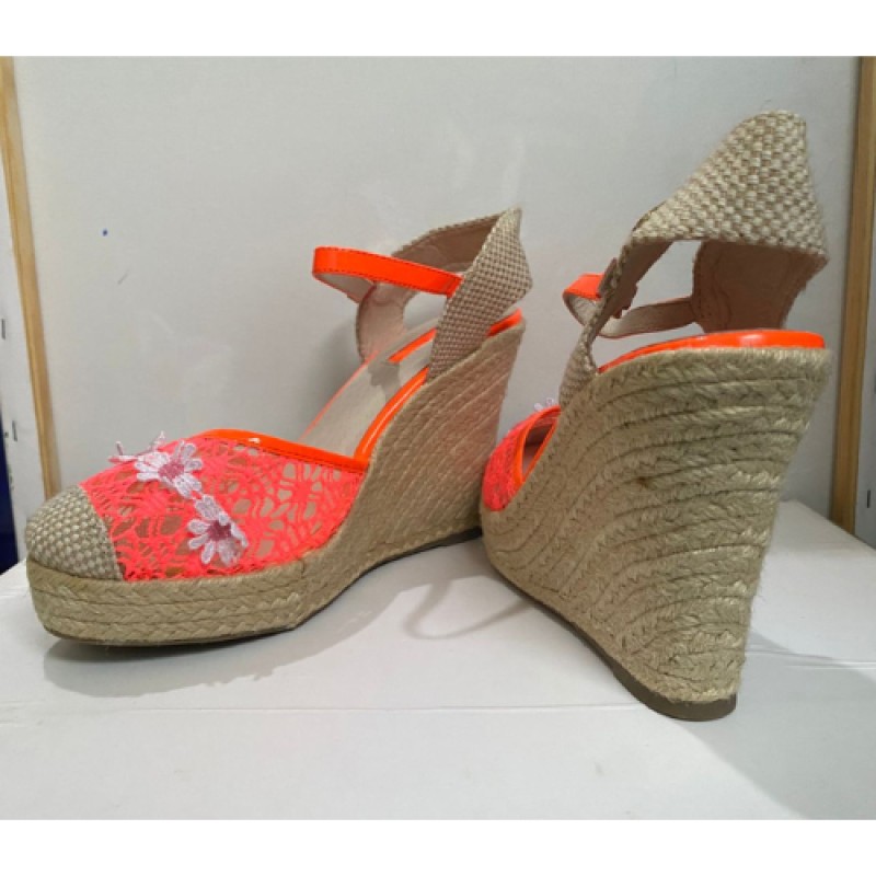 LOLLIPOPS Sandales Espadrille - Rose orange