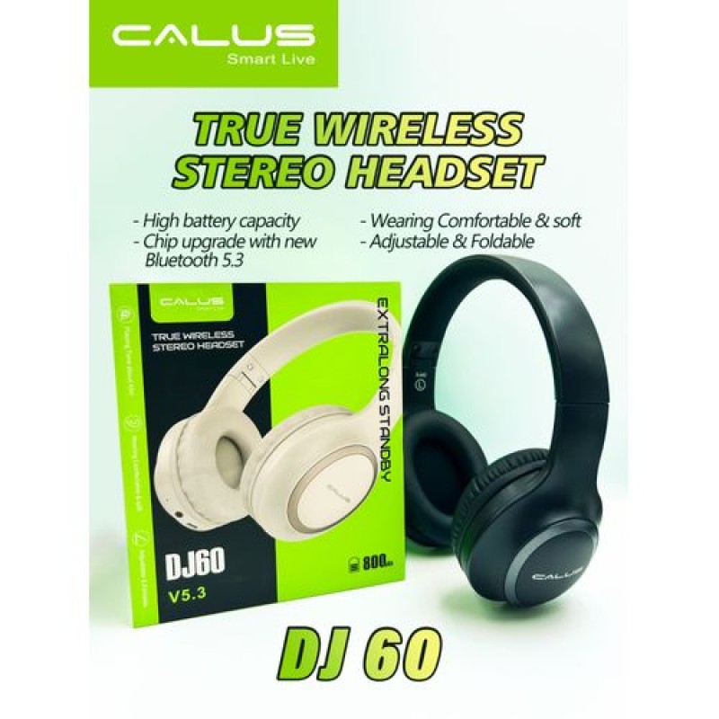 Casque Bluetooth CALUS DJ60 – Wireless & Confort Haut de Gamme